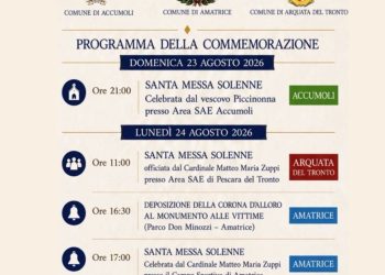 Accumoli, Amatrice e Arquata del Tronto insieme per i 10 anni dal sisma: il programma del 24 agosto
