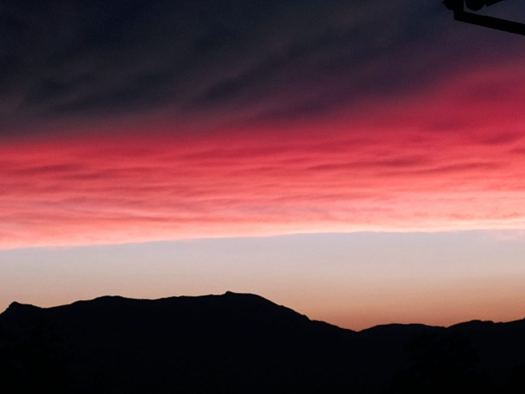 tramonto Monti della Laga