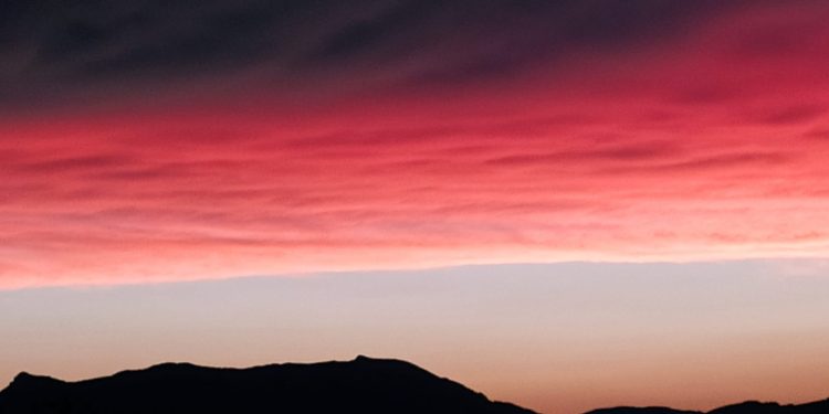 tramonto Monti della Laga