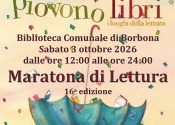 A Borbona un ottobre di cultura: torna la Maratona di Lettura