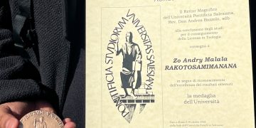 Don Zo Andry, orgoglio amatriciano: licenza in Teologia con il massimo dei voti