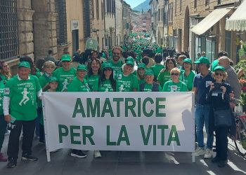Una “Camminata per la Vita” tra le strade di Rieti: presenti anche le bande di Amatrice e Accumoli